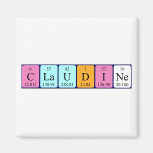 Claudine Peripherischer Name-Magnet Magnet