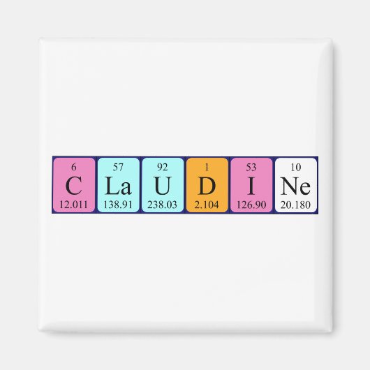 Claudine Peripherischer Name-Magnet Magnet (Vorne)