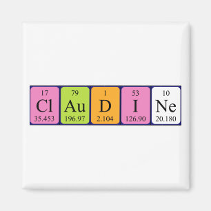 Claudine Peripherischer Name-Magnet Magnet
