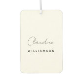 Claudine Williamson Autolufterfrischer (Vorderseite)