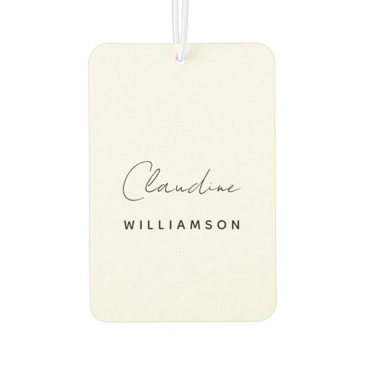 Claudine Williamson Autolufterfrischer (Rückseite)