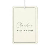 Claudine Williamson Autolufterfrischer (Vorderseite)