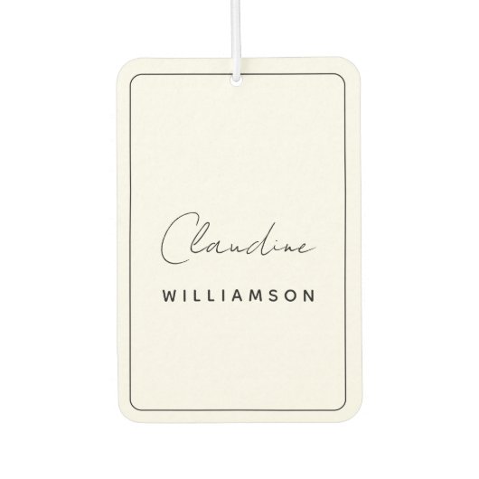 Claudine Williamson Autolufterfrischer (Vorderseite)