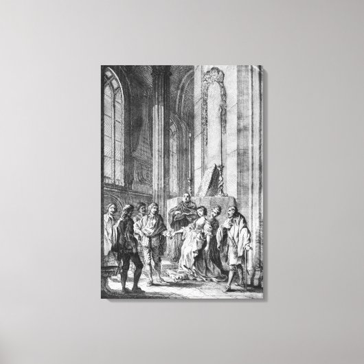 Claudio beschuldigt Helden der Treue Leinwanddruck (Vorderseite)