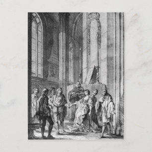 Claudio beschuldigt Helden der Treue Postkarte