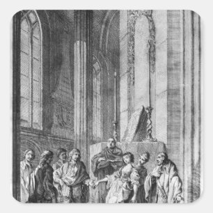 Claudio beschuldigt Helden der Treue Quadratischer Aufkleber