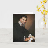 Claudio Monteverdi Karte (Gelbe Blume)