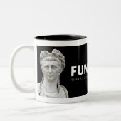 Claudius lustiger Onkel Mug Zweifarbige Tasse (Links)