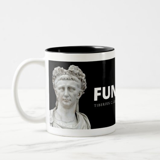 Claudius lustiger Onkel Mug Zweifarbige Tasse (Links)