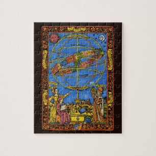 Claudius Ptolemäus Astronom, Vintage-Himmels- Puzzle