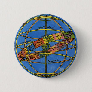 Claudius Ptolemy Astronomer, Vintager Celestial Button