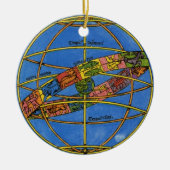 Claudius Ptolemy Astronomer, Vintager Celestial Keramikornament (Vorne)
