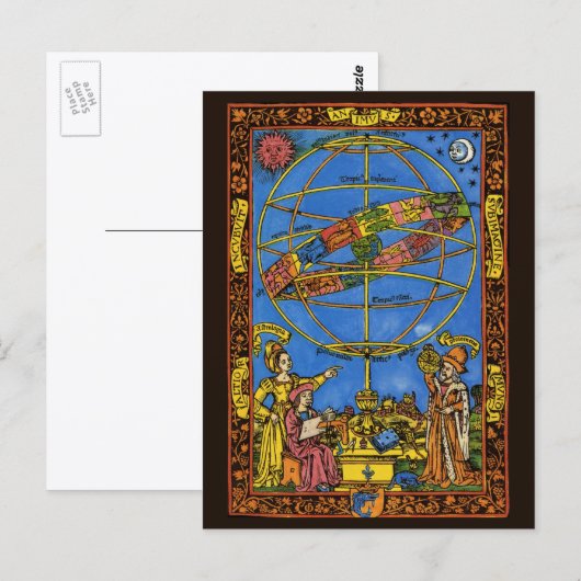 Claudius Ptolemy Astronomer, Vintager Celestial Postkarte (Vorne/Hinten)