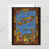 Claudius Ptolemy Astronomer, Vintager Celestial Postkarte (Vorne/Hinten)