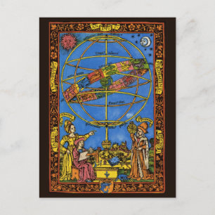 Claudius Ptolemy Astronomer, Vintager Celestial Postkarte