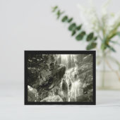 Claunch 72 Monochrome Collection - Wasserfall Postkarte (Stehend Vorderseite)