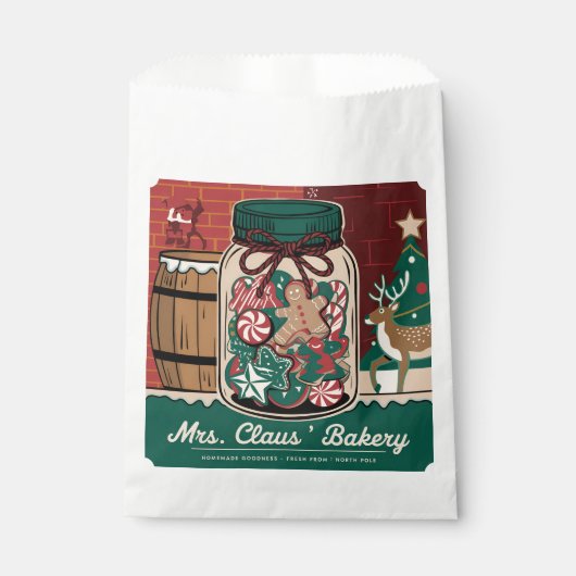 Claus Bakery Party Geschenktütchen (Vorderseite)