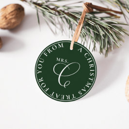 Claus Christmas Leckerei Grünen Weihnachten Geschenkanhänger