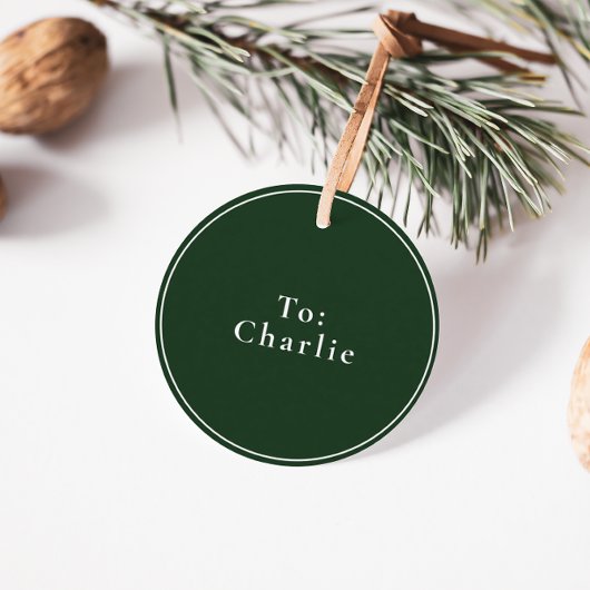 Claus Christmas Leckerei Grünen Weihnachten Geschenkanhänger