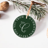 Claus Christmas Leckerei Grünen Weihnachten Geschenkanhänger