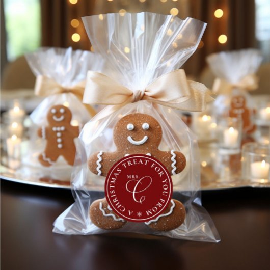 Claus Christmas Leckerei Rotes Weihnachtsfest Runder Aufkleber