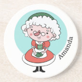 Claus custom name sandstone coaster untersetzer (Vorne)