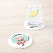 Claus custom name sandstone coaster untersetzer (Seite)