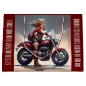 Claus Delivery Personalisiert Große Geschenktüte (Vorderseite)