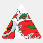 Claus Dreieckiger Aufkleber (Vorderseite)