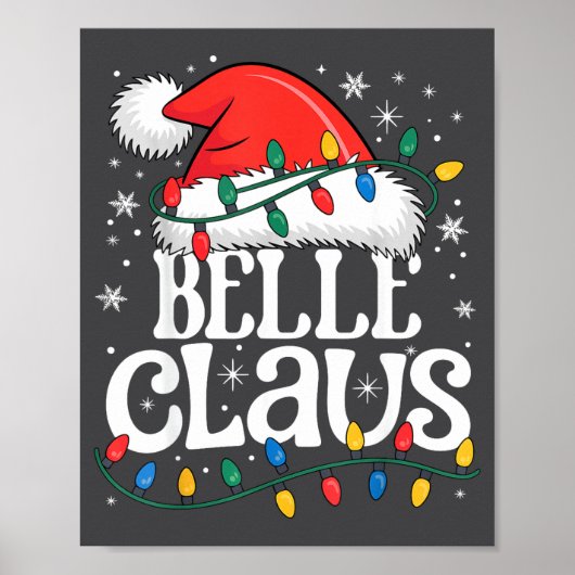 Claus Funny Xmas Christmas Grandma Holiday Style  Poster (Vorne)