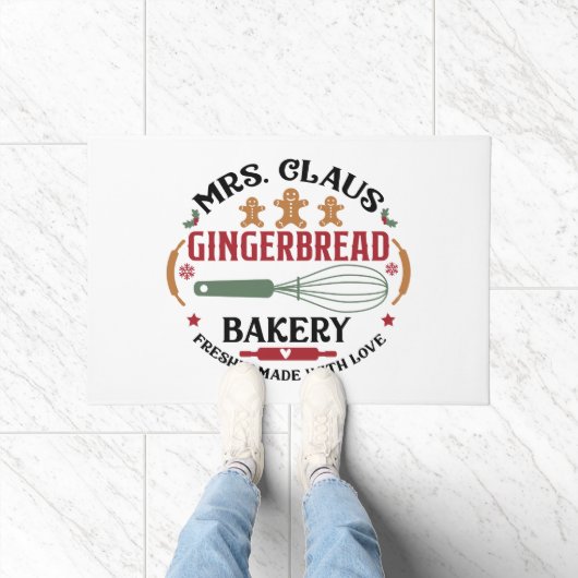 Claus Gingerbread Bakery Fußmatte (Indoor)