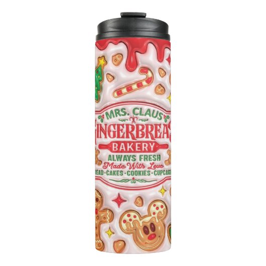 Claus Gingerbread Bakery Thermosbecher (Vorderseite)