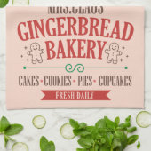 Claus Gingerbread Bakery Weihnachten Geschirrtuch (Gefaltet)