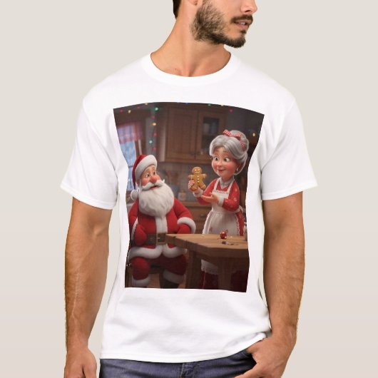 Claus Kitchen – Gingerbread Cheer in a Festive Hea T-Shirt (Vorderseite)