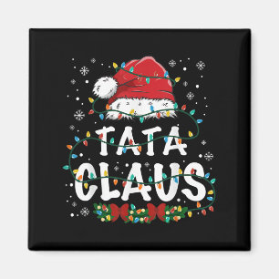 Claus Lustige Weihnachtslichter Pyjama Familie Pas Magnet