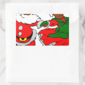 Claus Rechteckiger Aufkleber (Tasche)