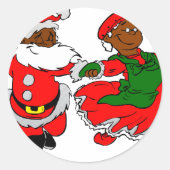 Claus Runder Aufkleber (Vorderseite)