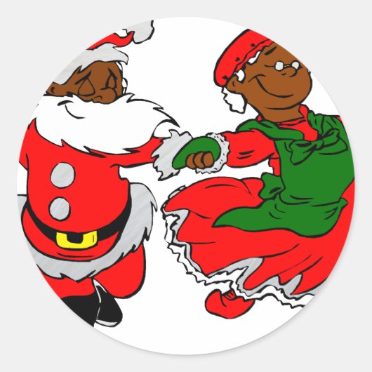 Claus Runder Aufkleber (Vorderseite)