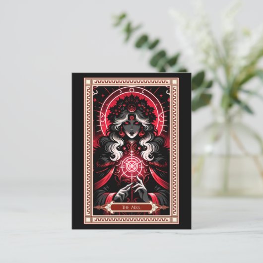 Claus Tarot Card Postkarte (Stehend Vorderseite)