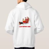 Claus-trophic Crise: Santa’s Wild Gift Run Hoodie (Rückseite)