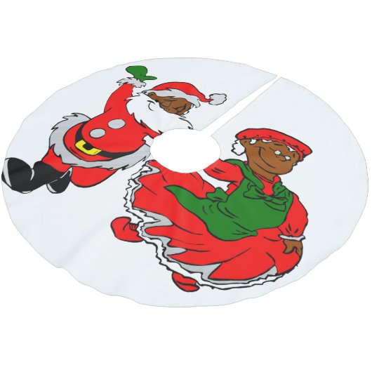 Claus Weihnachtsbaumrock Polyester Weihnachtsbaumdecke (Schrägansicht)