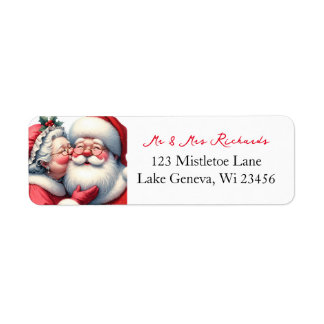 Clause Kissing Santa Niedlich Weihnachten