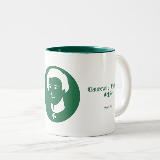 Clausewitz Bruder-Kaffee-Tasse Zweifarbige Tasse (VorderseiteRechts)