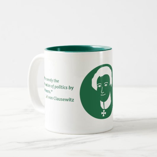 Clausewitz Bruder-Kaffee-Tasse Zweifarbige Tasse (Vorderseite Links)