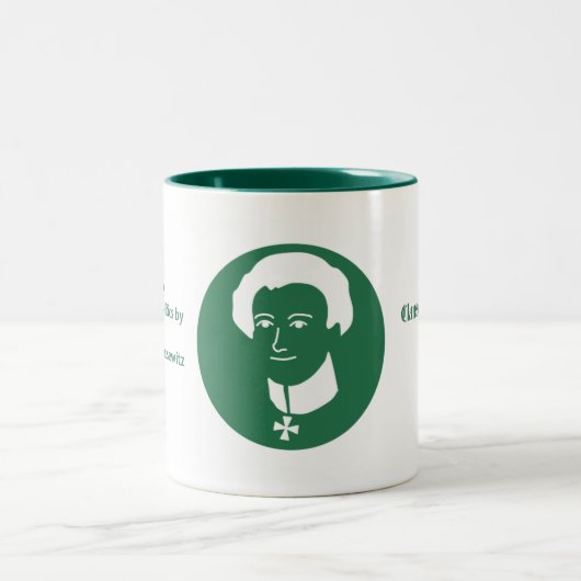Clausewitz Bruder-Kaffee-Tasse Zweifarbige Tasse (Mittel)
