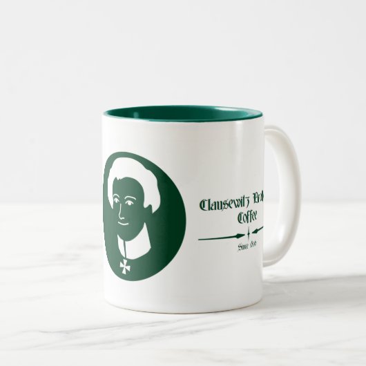 Clausewitz Bruder-Kaffee-Zitat-Tasse Zweifarbige Tasse (VorderseiteRechts)
