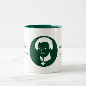 Clausewitz Bruder-Kaffee-Zitat-Tasse Zweifarbige Tasse (Mittel)