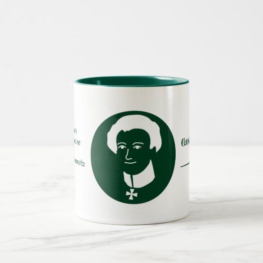 Clausewitz Bruder-Kaffee-Zitat-Tasse Zweifarbige Tasse (Mittel)