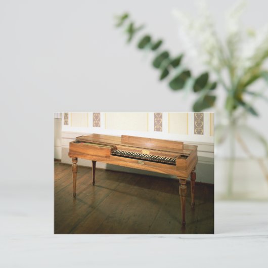Clavichord, einst im Besitz von Franz Joseph Haydn Postkarte (Stehend Vorderseite)