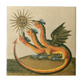 Clavis Artis Alchemy Dragons Fliese (Vorderseite)